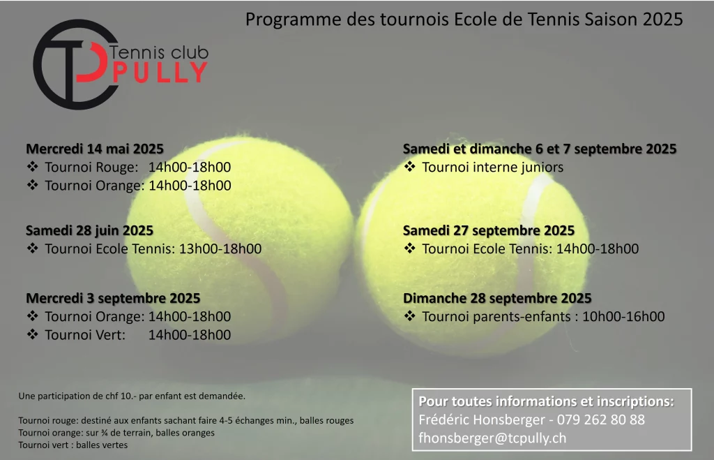 Tournois Internes Juniors 2025
