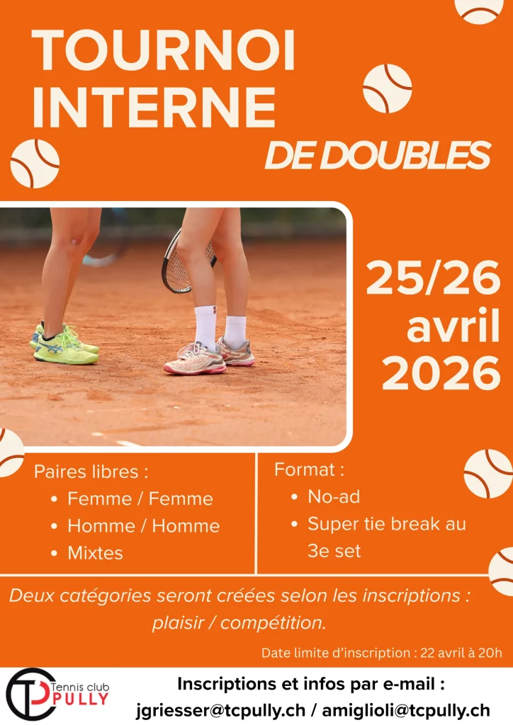 Tournoi doubles 2026