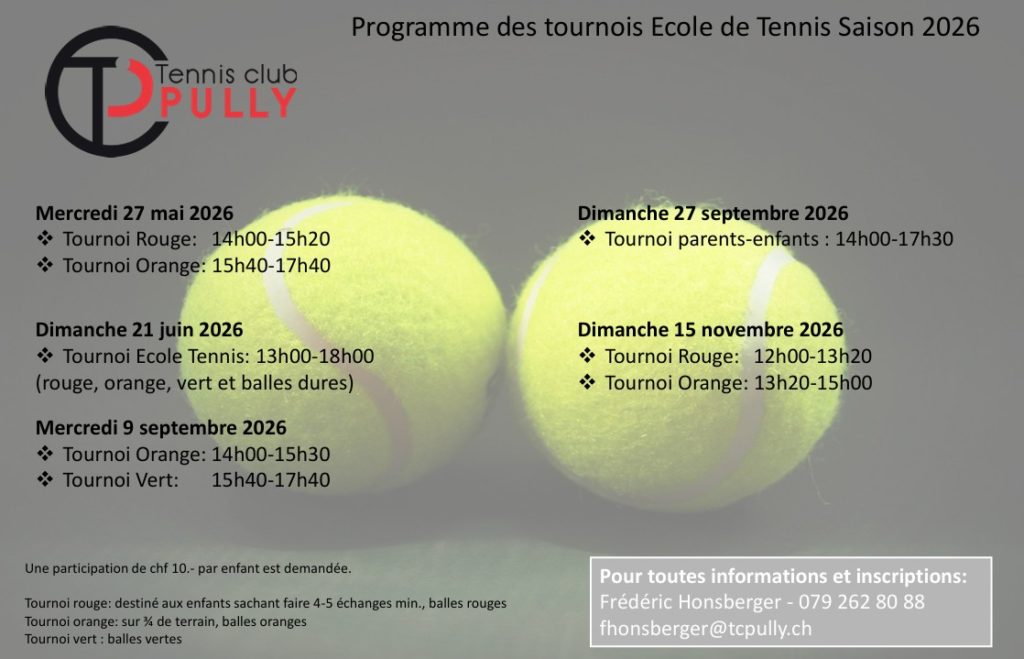 Tournois Internes Juniors 2026